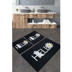 Chilai Home Hola Gato Djt 3'lü Set Banyo Halısı