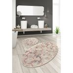 Chilai Home Honeycomb 2'li Set Banyo Halısı Paspas, Klozet Takımı Djtbanyo - Renkli - 4643