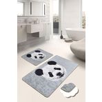Chilai Home Huge Panda Djt 2li Set Özel Tasarım Kaydırmaz Taban Banyo Paspası