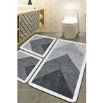 Chilai Home Javole Ekru 3'lü Set Banyo Halısı