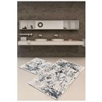 Chilai Home Kenzo Djt 2'li Set Paspas Kaymaz Tabanlı Banyo Halısı