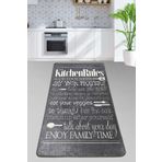 Chilai Home Kitchen Dark Grey Djt 120x180 cm Banyo Halısı