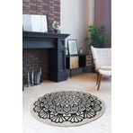 Chilai Home Kozzy Dekoratıf Djt Çap Dekoratif Marka Yıkanabilir Kaymaz Taban 140x140 cm Halı