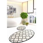 Chilai Home Kupa Beyaz 2'li Set Banyo Halısı Djtbanyo - Renkli - 4795