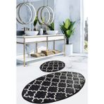 Chilai Home Kupa Siyah 2'li Set Banyo Halısı Klozet Takımı Djtbanyo - Renkli - 4803