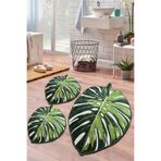Chilai Home Lapel Green 3'lü Set Djt Banyo Halısı