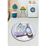 Chilai Home Lavanta 120x120 cm Banyo Halısı