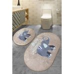 Chilai Home Lepanti Bej 2'li Set Djt Banyo Halısı