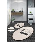 Chilai Home Lıttle Cats 2'li Set Banyo Halısı Paspas, Klozet Takımı