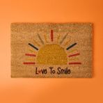 Chilai Home Love to Smile Koko 40x60 cm Renkli Güneş Desenli Kapı Paspası