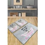 Chilai Home Make Time Djt 3'lü Set Banyo Halısı