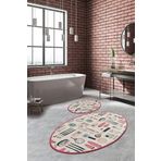 Chilai Home Makeup Djt 2li Set Banyo Halısı Paspas Seti, Klozet Takımı