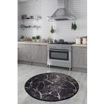 Chilai Home Marble Dekoratif Djt Çap Dekoratif Marka Yıkanabilir Kaymaz Taban 140x140 cm Halı