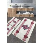 Chilai Home Meore Djt 3'lü Set Paspas Yıkanabilir Kaymaz Taban Banyo Halısı