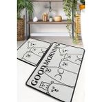 Chilai Home Miremenjes 2'li Set Banyo Halısı Djtbanyo - Renkli