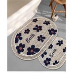 Chilai Home Moole Bej 2'li Set Banyo Paspası Djtbanyo - Renkli
