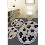 Chilai Home Moole Bej 3'lü Set Banyo Paspası