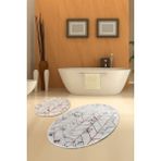 Chilai Home Morea 2'li Set Banyo Halısı Paspas Seti, Klozet Takımı Djtbanyo - Renkli - 3992