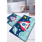Chilai Home Namoon Banyo Halısı Djt 2li Set Yıkanabilir, Kaymaz Taban Banyo