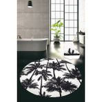Chilai Home Palm Dijital Çap 100 Cm Banyo Halısı Djt - Renkli - 4245