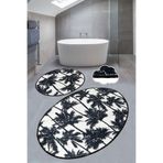 Chilai Home Palm Djt 2li Set Banyo Halısı Paspas Seti, Klozet Takımı