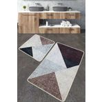 Chilai Home Phell Bej Paspas Djt 2'li Set Yıkanabilir Kaymaz Taban Banyo Halısı