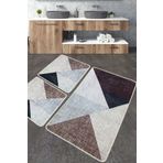 Chilai Home Phell Bej Paspas Djt 3'lü Set Yıkanabilir Kaymaz Taban Banyo Halısı