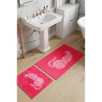 Chilai Home Pinoleo 2'li Banyo Paspası,Kaymaz Tabanlı,Yıkanabilir 60x100 50x60 cm