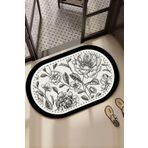 Chilai Home Rasse Tekli 60x100 cm Banyo Paspas Seti, Kaydırmaz Tabanlı