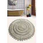 Chilai Home Regnum Cotton Bej 100x100 cm Pamuklu Yıkanabilir Banyo Halısı