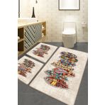 Chilai Home Rovny 3'lü Set Banyo Halısı Djtbanyo