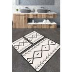 Chilai Home Sagitta Banyo Halısı 3'lü Set Banyo Paspası Kaymaz Tabanlı Klozet Takımı