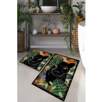 Chilai Home Schwarz Djt 2'li Set Banyo Halısı