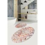 Chilai Home Shıne 2'li Set Banyo Halısı Paspas, Klozet Takımı Djtbanyo - Renkli - 4615