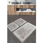 Chilai Home Silencio Banyo Halısı Djt 3'lü Set Banyo Paspası Kaymaz Tabanlı Klozet Takımı
