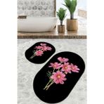 Chilai Home Sitivo Siyah Banyo Halısı 2'li Set Djtbanyo