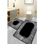 Chilai Home Somber Siyah 2'li Set Banyo Paspası