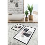 Chilai Home Three Cactus 2'li Set Banyo Paspası Kaymaz Tabanlı Klozet Takımı