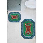 Chilai Home Togs 3'lü Banyo Paspası,Kaymaz Tabanlı,Yıkanabilir 60x100 50x60 50x60 cm