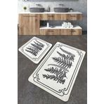 Chilai Home Tokyo Djt 2'li Set Yıkanabilir Kaymaz Banyo Halısı Paspas
