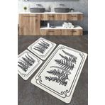 Chilai Home Tokyo Djt 3'lü Set Yıkanabilir Kaymaz Banyo Halısı Paspas