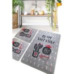 Chilai Home Valentine Djt 3'lü Set Banyo Halısı