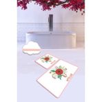 Chilai Home Wıth Love 2'li Set Banyo Halısı Paspas Klozet Takımı Yıkanabilir , Kaymaz Taban Djtbanyo - Renkli