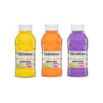 ChildGen Süper Yıkanabilir 3'lü Parmak Boya Seti (3x350ml) (Turuncu-Sarı-Mor)