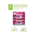 Children Çocuk Oyuncakları 12 Plastik Kovalı - Greenguard Sertifikalı, Beyaz/pembe - Ahşap