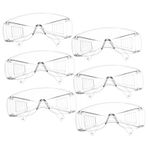 CHILDWEET 6çiftler Lı Şeffaf Çerçeve Koruyucu Gözlük Seti Laboratuvar Deneyleri İçin Darbelere Dayanıklı Konforlu Ve Hafif Gözlükleri