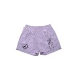 Chill Space Collection - Nakışlı Erkek Ev Şort - Lilac Mor L