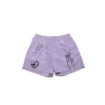 Chill Space Collection - Nakışlı Erkek Ev Şort - Lilac Mor S