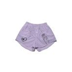 Chill Space Collection - Nakışlı Kadın Ev Şort - Lilac Çok Renkli S