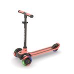 Chillafish Scotti Glow 3 Tekerlekli Eğilebilir Scooter, Twintip Kaymaz Güverte ve Entegre Frenli, Ayarlanabilir Yükseklik Gidonu, Rahat Tutamaklar, 3 Yaş ve Üzeri Her Yaş için, Flamingo